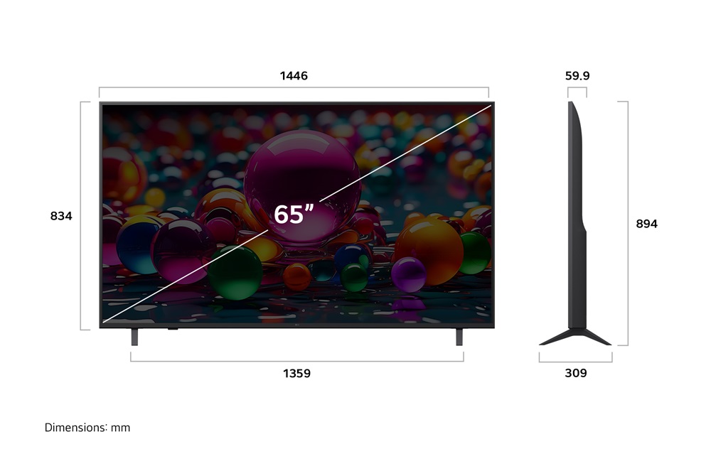 LG 65" 65UA751C0LA 4K UHD AI Smart TV