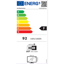 LG 65" OLED65B53LA 4K UHD AI Smart Gamer OLED TV