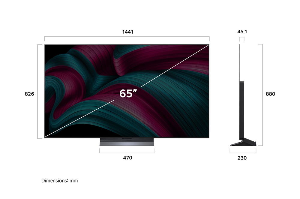 LG 65" OLED65C51LA 4K UHD AI Smart Gamer OLED evo TV