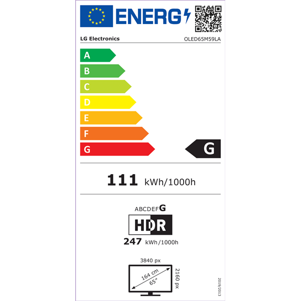 LG 65" OLED65M59LA 4K UHD AI Smart OLED evo TV