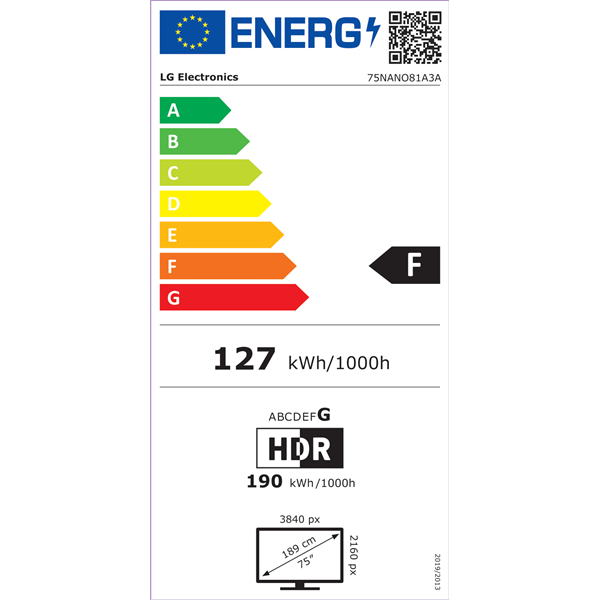 LG 75" 75NANO81A3A 4K UHD NanoCell AI Smart TV