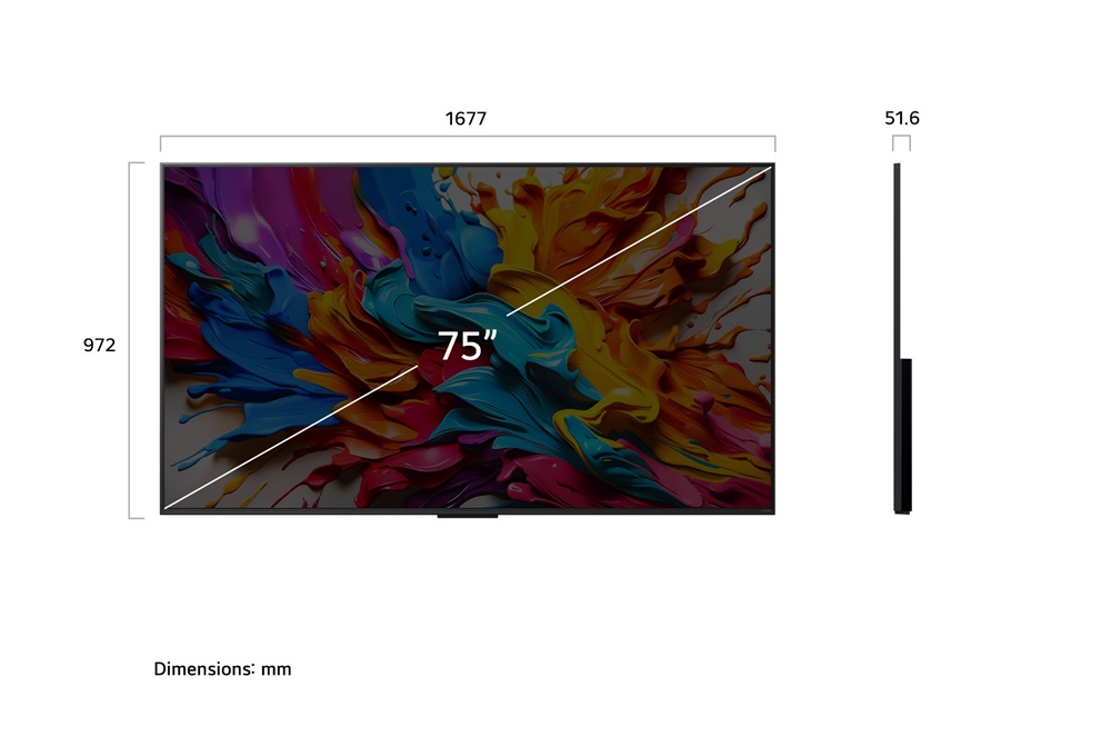 LG 75" 75QNED9MA3B 4K UHD AI Smart Gamer QNED evo MiniLED TV
