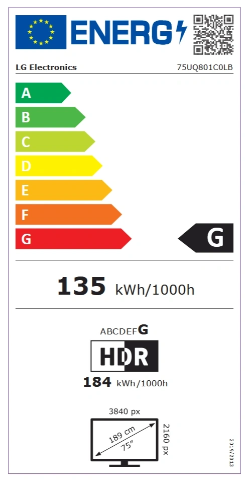 LG 75" 75UQ801C0LB 4K UHD Smart LED LCD TV