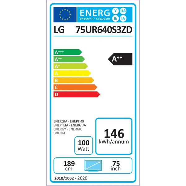 LG 75" 75UR640S 4K UHD Smart LED TV