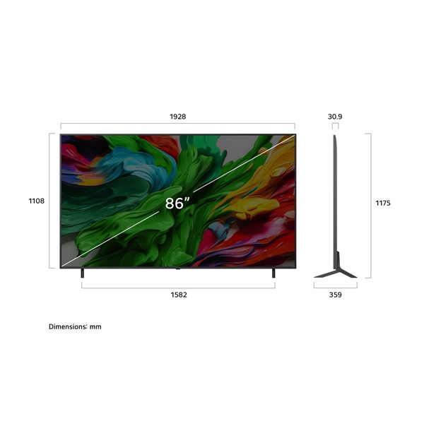 LG 86" 86QNED85A3C 4K UHD AI Smart QNED evo MiniLED TV