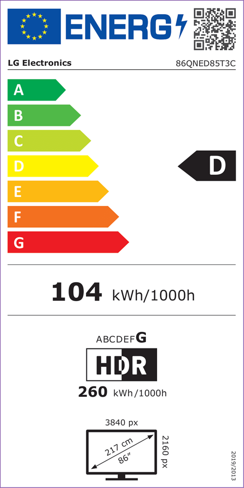LG 86" 86QNED85T3C 4K UHD HDR Smart QNED TV