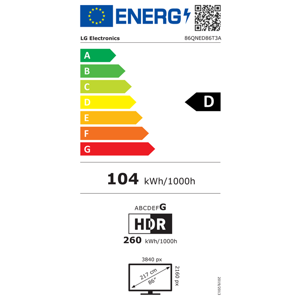 LG 86" 86QNED86T3A 4K UHD HDR Smart QNED TV