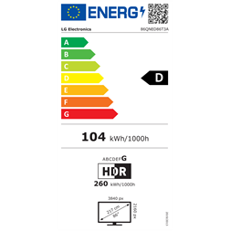 LG 86" 86QNED86T3A 4K UHD HDR Smart QNED TV