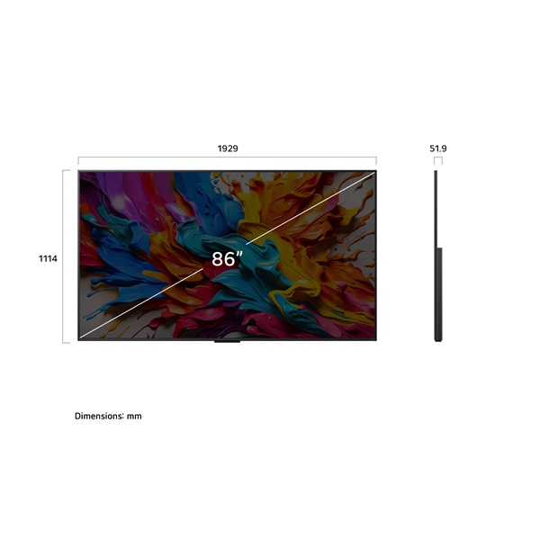 LG 86" 86QNED9MA3B 4K UHD AI Smart Gamer QNED evo MiniLED TV