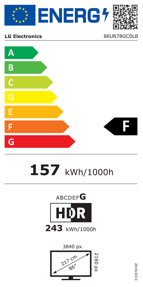 LG 86" 86UR78GC0LB 4K UHD Smart LED TV