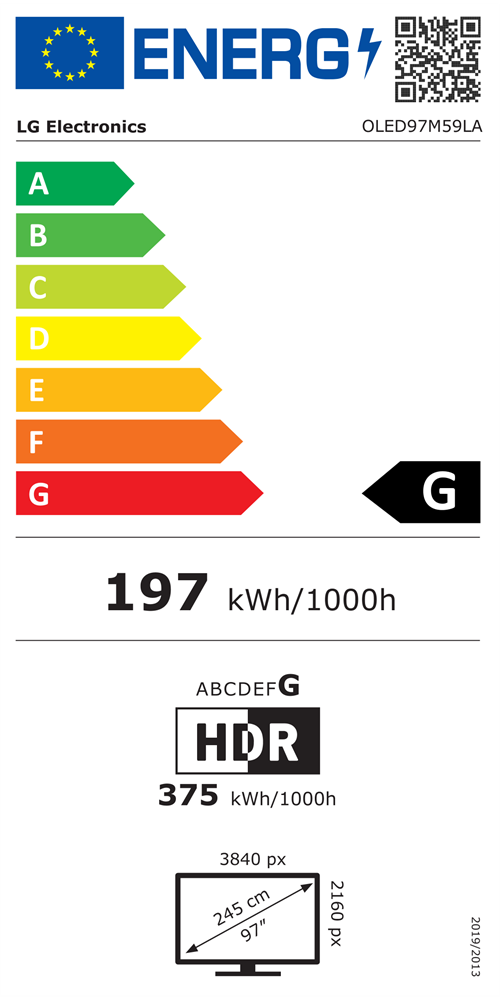 LG 97" OLED97M59LA 4K UHD AI Smart OLED evo TV