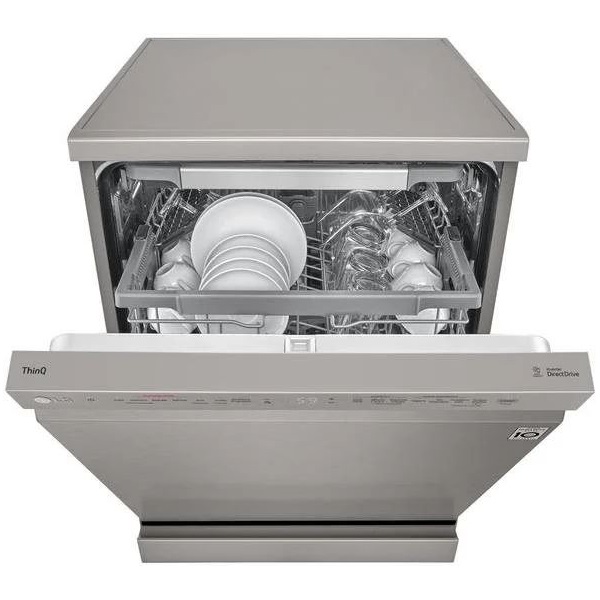 LG DF365FPS inox, programok száma: 10, szabadonálló, 14 terítékes mosogatógép 