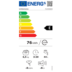 LG F2J3WSBWE 6,5 kg elöltöltős mosógép