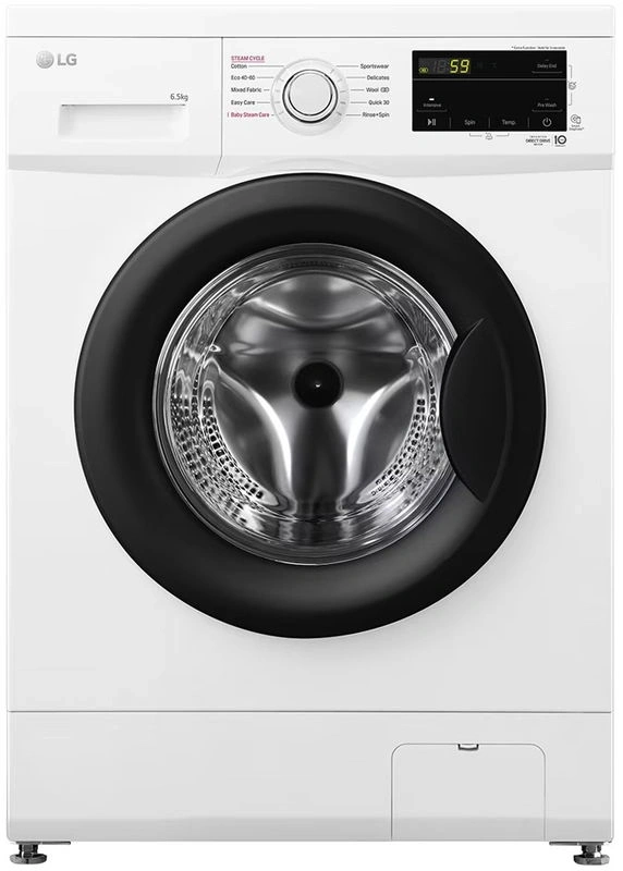 LG F2J3WSBWE fehér, elöltöltős, max.1200ford., 6,5 kg, mosógép (Újszerű)