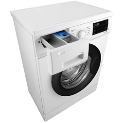 LG F2J3WSBWE fehér, elöltöltős, max.1200ford., 6,5 kg, mosógép (Újszerű)