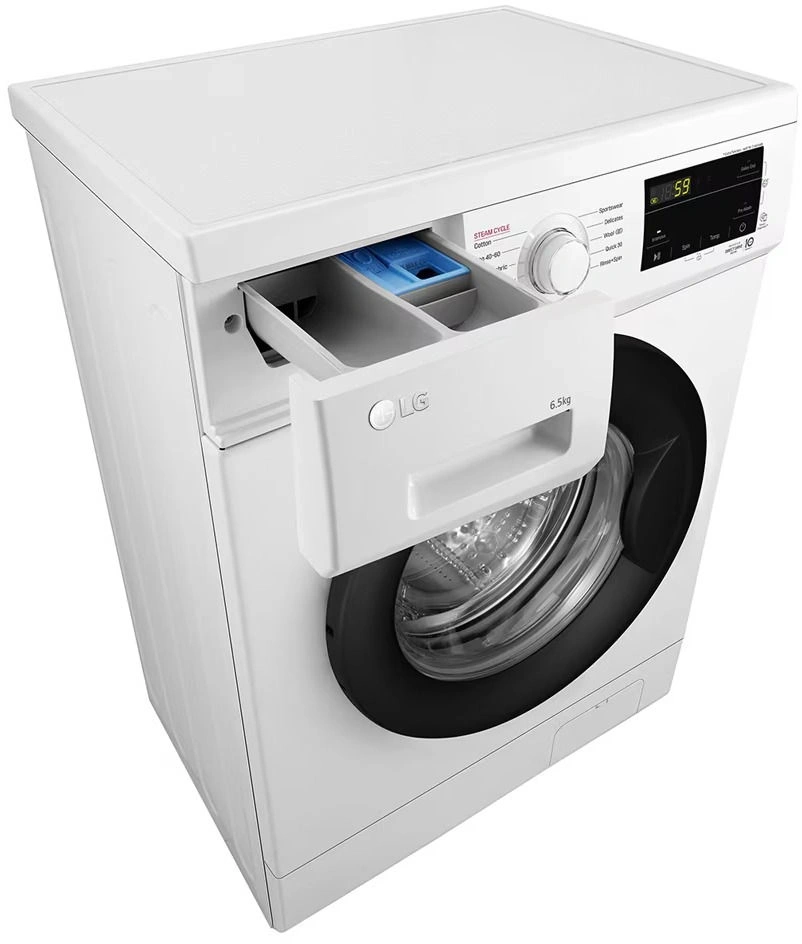 LG F2J3WSBWE fehér, elöltöltős, max.1200ford., 6,5 kg, mosógép (Újszerű)