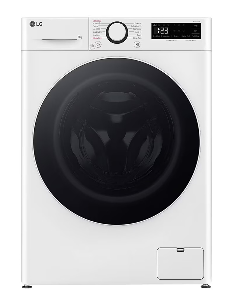LG F2WR508S0W fehér, elöltöltős, keskeny, max.1200ford., 8 kg, mosógép