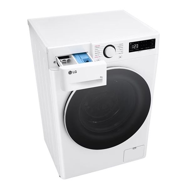 LG F2WR508S0W fehér, elöltöltős, keskeny, max.1200ford., 8 kg, mosógép