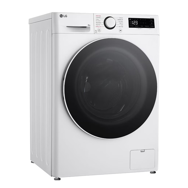 LG F2WR508S0W fehér, elöltöltős, keskeny, max.1200ford., 8 kg, mosógép