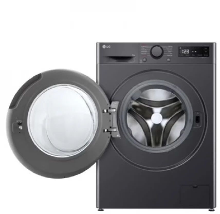 LG F2WR508SBM inox, elöltöltős, keskeny, max.1200ford., 8 kg, mosógép