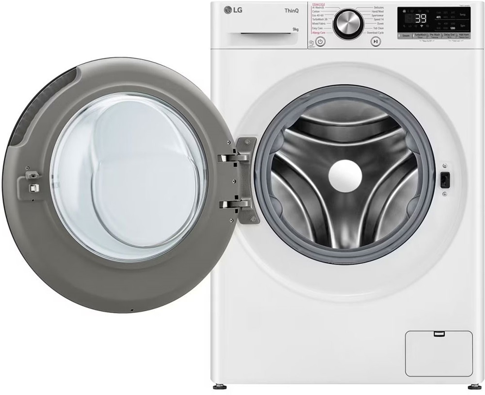 LG F2WR709S2W fehér, elöltöltős, max.1200ford., 9 kg, mosógép
