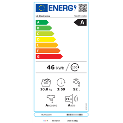 LG F4WR510SBW elöltöltős mosógép
