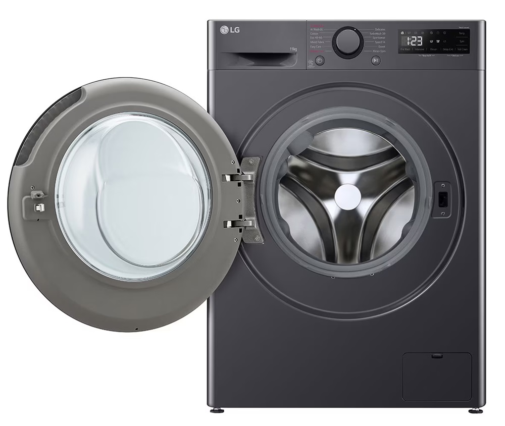 LG F4WR511S2M inox, elöltöltős, max.1400ford., 11 kg, mosógép