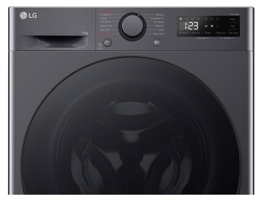 LG F4WR511S2M inox, elöltöltős, max.1400ford., 11 kg, mosógép