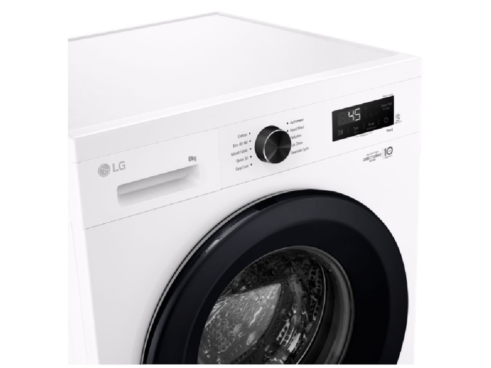 LG F4X1008NWK fehér, elöltöltős, max.1350ford., 8 kg, mosógép