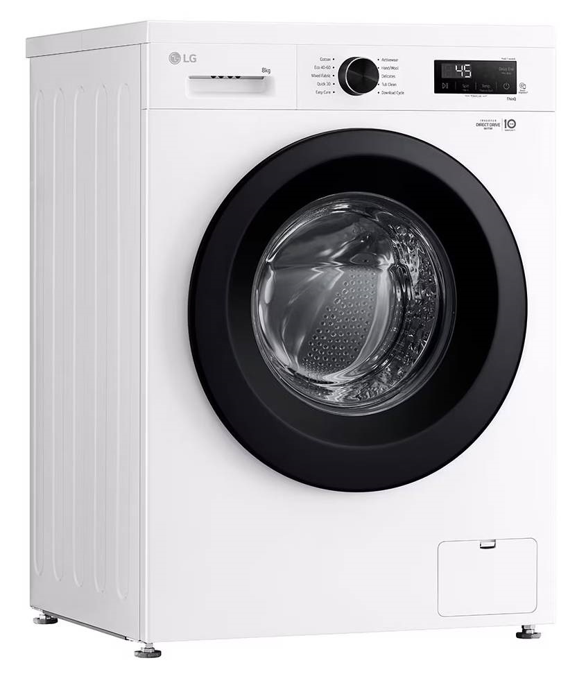 LG F4X1008NWK fehér, elöltöltős, max.1350ford., 8 kg, mosógép