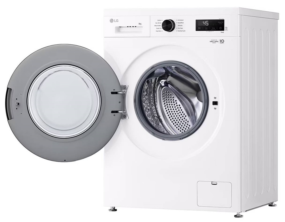 LG F4X1008NWK fehér, elöltöltős, max.1350ford., 8 kg, mosógép
