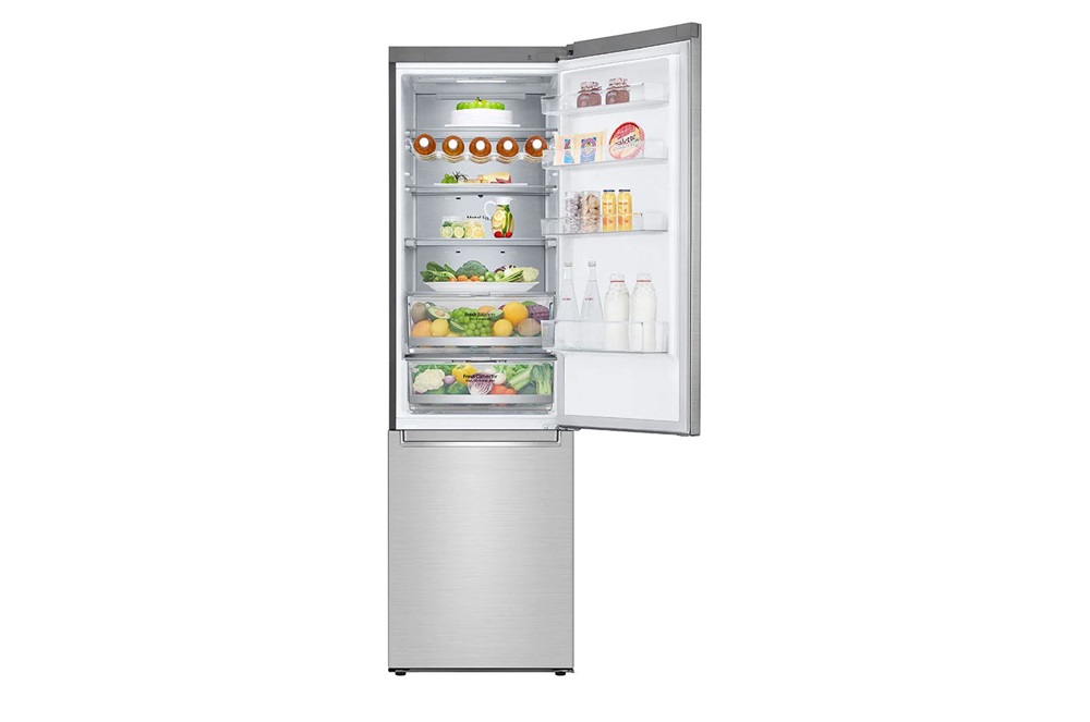 LG GBB92STABP inox, alulfagyasztós, Hűtő:277L, Fagyasztó:107L, DoorCooling + LINEAR Cooling hűtőszekrény