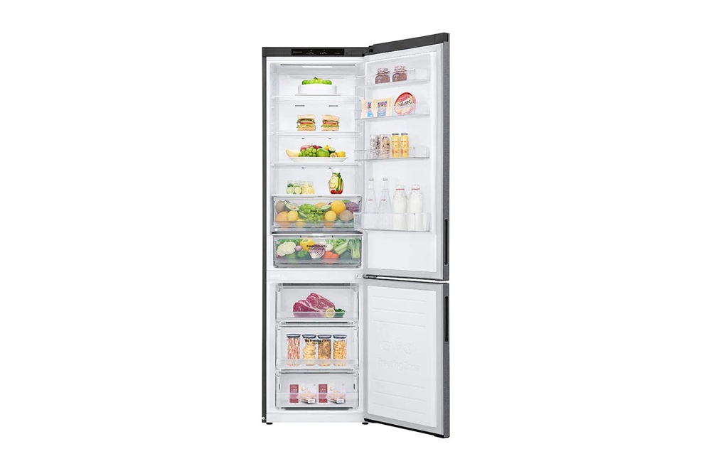 LG GBP62DSNCC1 grafit, alulfagyasztós, Hűtő:277L, Fagyasztó:107L, DoorCooling + LINEAR Cooling hűtőszekrény