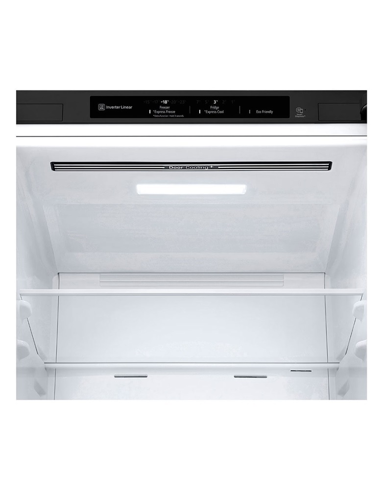 LG GBP62MCNBC mattfekete, alulfagyasztós, Hűtő:277L, Fagyasztó:107L, No frost hűtőszekrény