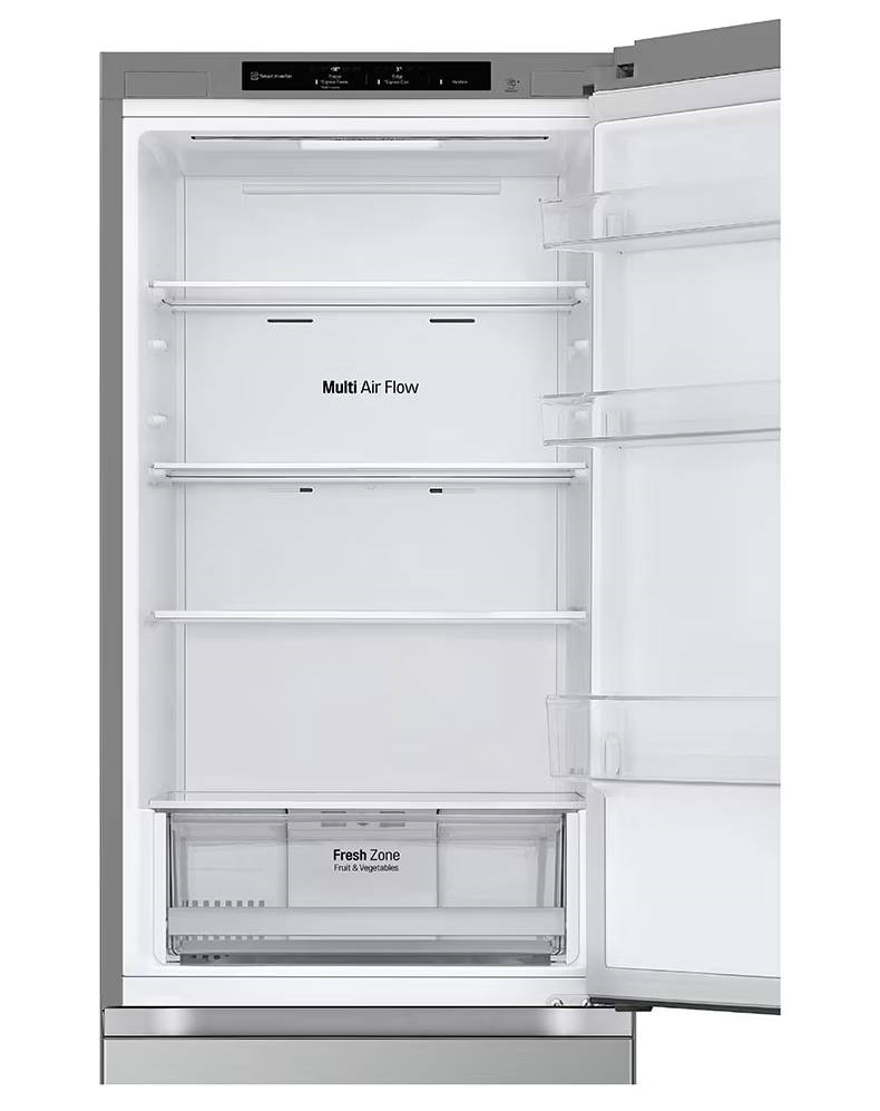 LG GBV21L0EPY ezüst, alulfagyasztós, Hűtő:234L, Fagyasztó:110L, DoorCooling + LINEAR Cooling hűtőszekrény