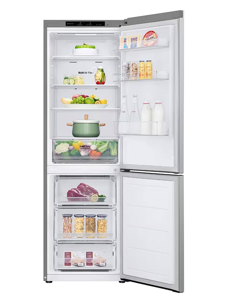 LG GBV21L0EPY ezüst, alulfagyasztós, Hűtő:234L, Fagyasztó:110L, DoorCooling + LINEAR Cooling hűtőszekrény