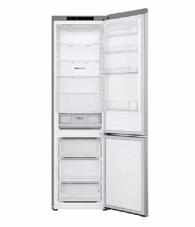 LG GBV22L0EPY ezüst, alulfagyasztós, Hűtő:277L, Fagyasztó:110L, DoorCooling + LINEAR Cooling hűtőszekrény