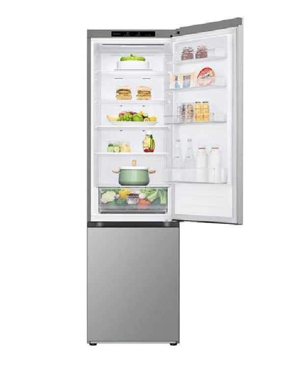 LG GBV22L0EPY ezüst, alulfagyasztós, Hűtő:277L, Fagyasztó:110L, DoorCooling + LINEAR Cooling hűtőszekrény