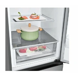 LG GBV22L0EPY ezüst, alulfagyasztós, Hűtő:277L, Fagyasztó:110L, DoorCooling + LINEAR Cooling hűtőszekrény (Használt - A)