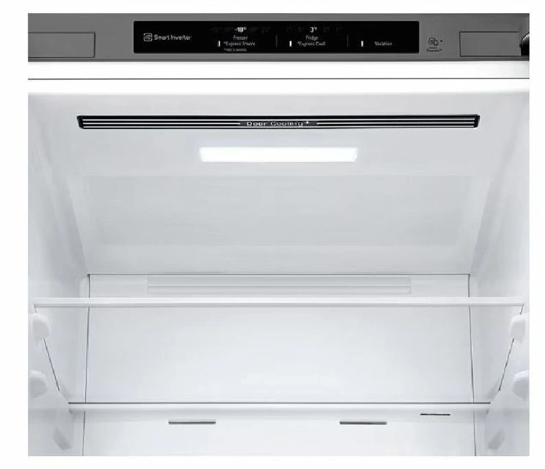 LG GBV22L0EPY ezüst, alulfagyasztós, Hűtő:277L, Fagyasztó:110L, DoorCooling + LINEAR Cooling hűtőszekrény (Használt - A)