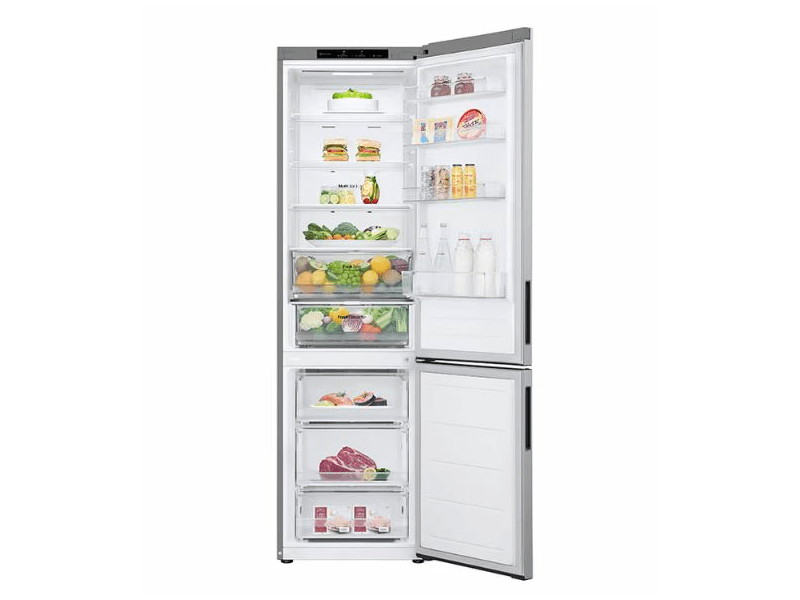 LG GBV22NCCPY ezüst, alulfagyasztós, Hűtő:277L, Fagyasztó:110L, Total No frost hűtőszekrény