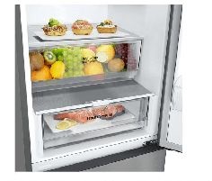 LG GBV22NCCPY ezüst, alulfagyasztós, Hűtő:277L, Fagyasztó:110L, Total No frost hűtőszekrény