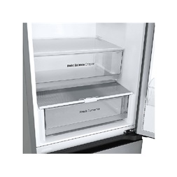 LG GBV3100CPY hamvasezüst, alulfagyasztós, Hűtő:234L, Fagyasztó:110L,DoorCooling + LINEAR Cooling hűtőszekrény (Újszerű)