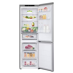 LG GBV3100CPY hamvasezüst, alulfagyasztós, Hűtő:234L, Fagyasztó:110L,DoorCooling + LINEAR Cooling hűtőszekrény (Újszerű)