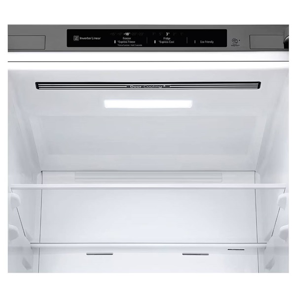 LG GBV3100CPY hamvasezüst, alulfagyasztós, Hűtő:234L, Fagyasztó:110L,DoorCooling + LINEAR Cooling hűtőszekrény (Újszerű)
