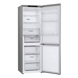 LG GBV3100CPY hamvasezüst, alulfagyasztós, Hűtő:234L, Fagyasztó:110L,DoorCooling + LINEAR Cooling hűtőszekrény (Újszerű)