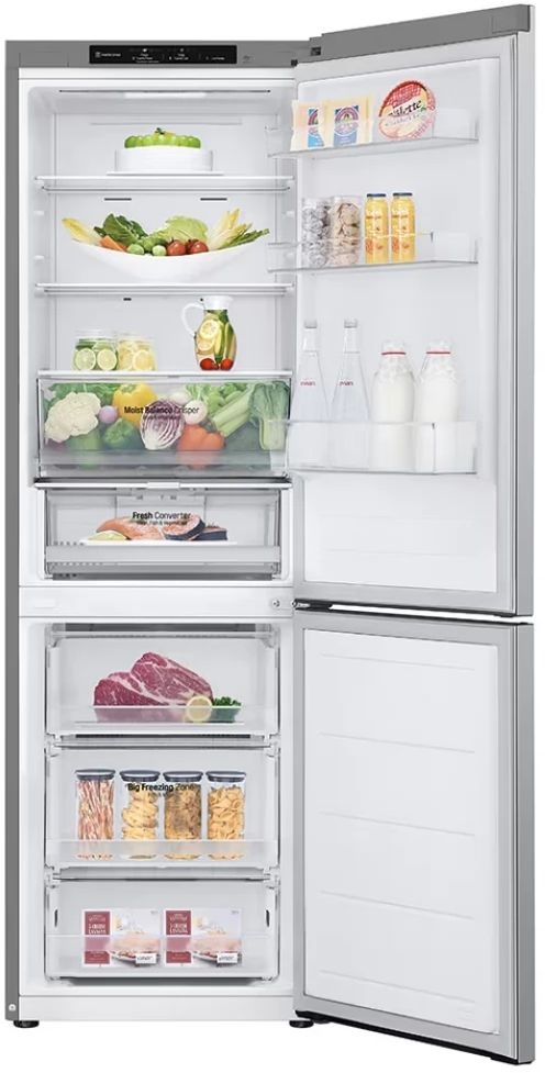 LG GBV3100DPY mattezüst, alulfagyasztós, Hűtő:234L, Fagyasztó:110L, DoorCooling hűtőszekrény