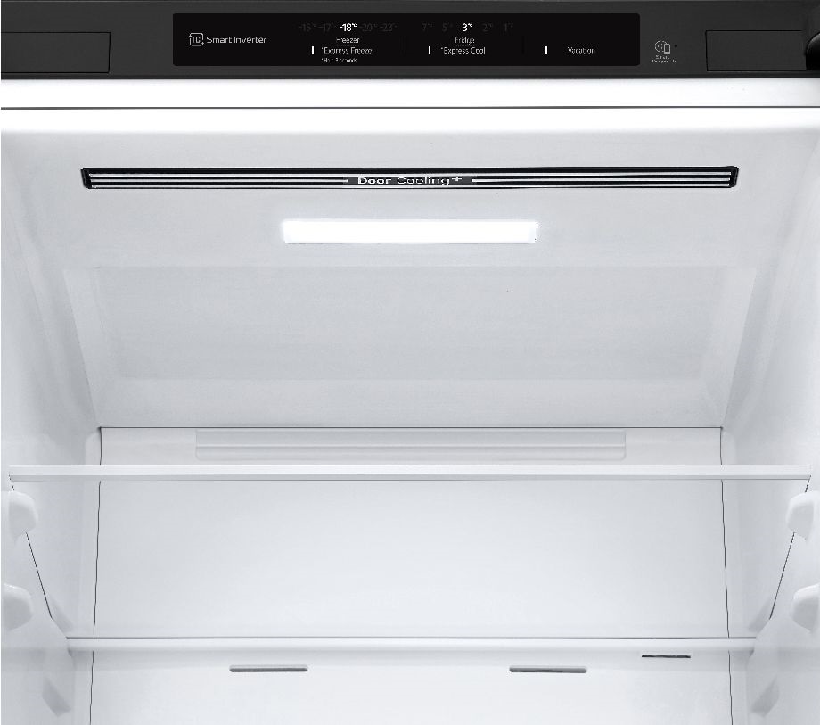 LG GBV3100EEP fekete, alulfagyasztós, Hűtő:234L, Fagyasztó:110L, Total No frost hűtőszekrény