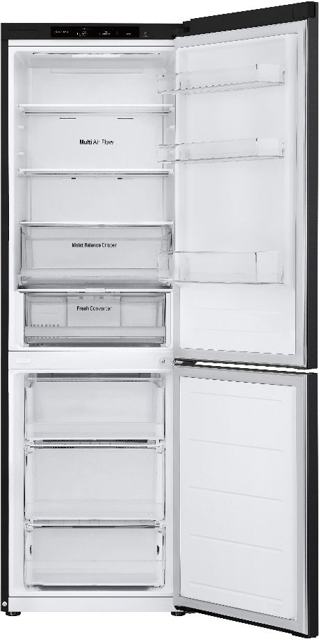 LG GBV3100EEP fekete, alulfagyasztós, Hűtő:234L, Fagyasztó:110L, Total No frost hűtőszekrény