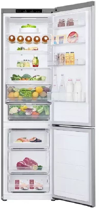 LG GBV3200CPY mattezüst, alulfagyasztós, Hűtő:277L, Fagyasztó:110L, DoorCooling hűtőszekrény